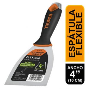 Espátula Flexible de 4" Acero Inoxidable Truper