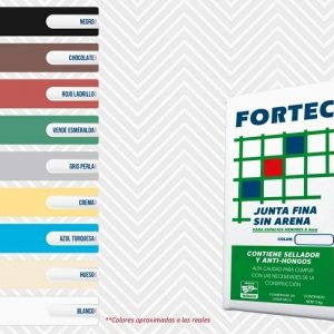 Junta fina Fortec sin arena colores